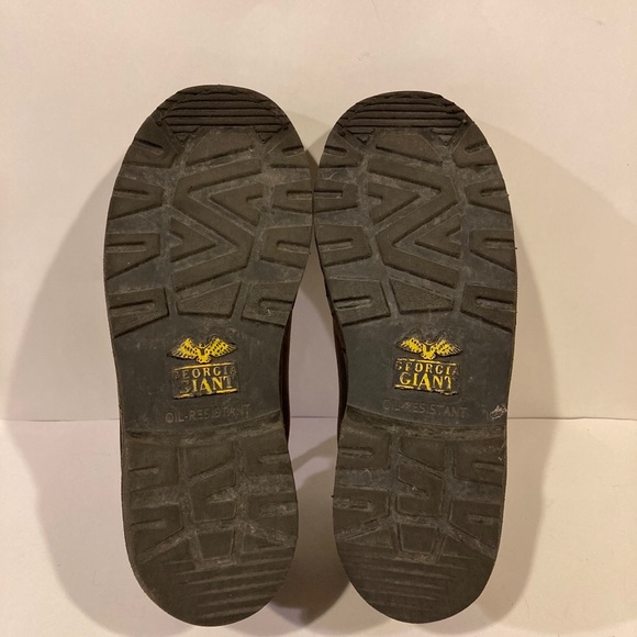 Georgia Boot Men’s Giant Romeo Brown Slip On Work Shoes Size 8 W - Picture 5 of 13